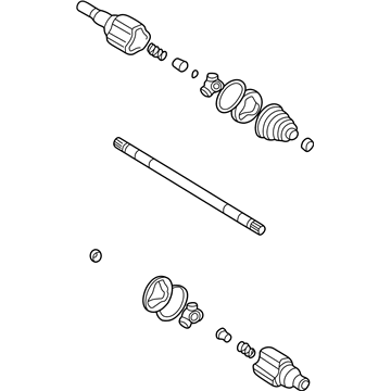 GM 88967242 Rear Wheel Drive Shaft Kit