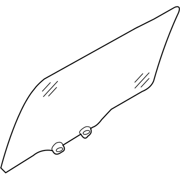 Hyundai 83410-4D000 Glass & Grip Assembly-Rear Door, LH