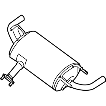 Nissan 20100-JB100 Exhaust, Main Muffler Assembly