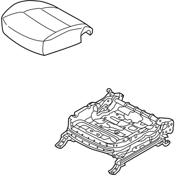 Hyundai 88108-B8000-R5X Cushion Assembly-Front Seat, Passenger