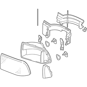 GM 16525162 Headlight Assembly