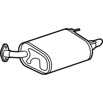 Toyota 17440-0P041 Rear Muffler