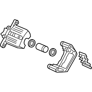 Acura 43018-SJA-010 Caliper Sub-Assembly, Right Rear