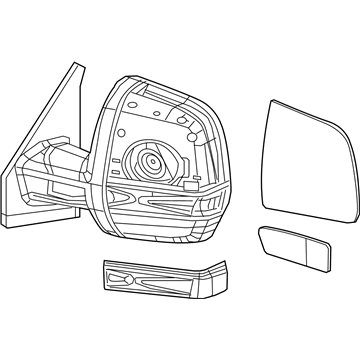 Mopar 6ER58LXHAA Outside Rear-View Mirror Left