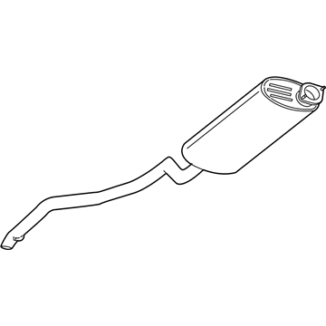 Mopar 52090456AF Exhaust Muffler And Tailpipe