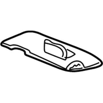 Honda 83280-S9A-A02ZA Sunvisor Assembly, Driver Side (Light Seagull Gray) (Mirror)