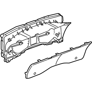 Nissan 24810-1PD0E Instrument Speedometer Cluster