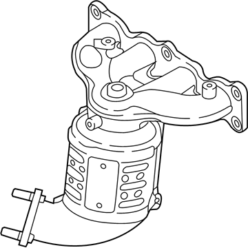 Kia 285102GCG0 Exhaust Manifold Catalytic Assembly