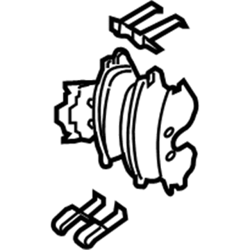 Kia 583023QA10 Pad Kit-Rear Disc Brake