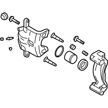 Hyundai 58311-3QA10 Caliper Kit-Rear Brake, RH