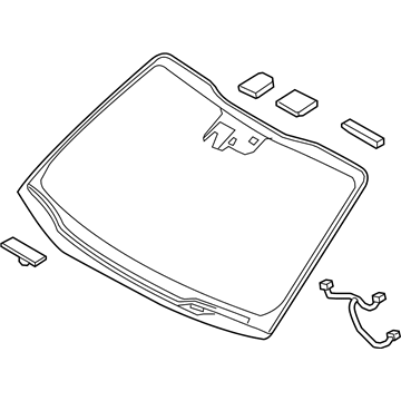 Kia 86110A9340 Windshield Glass Assembly