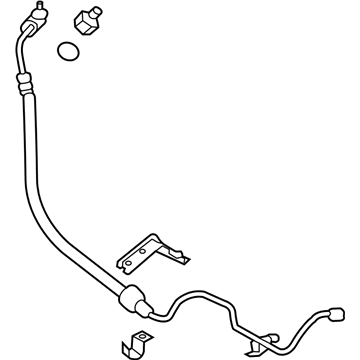 Nissan 49720-EZ60C Hose & Tube Assy-Power Steering