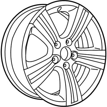 Mopar 1LT46CDMAC Aluminum Wheel