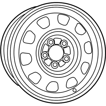 Mopar 5105078AB Steel Wheel 16 Inch