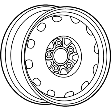 Mopar YX87S4AAA Steel Wheel