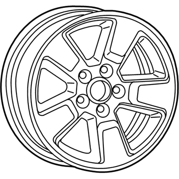 Mopar 5LB99PAKAA Aluminum Wheel