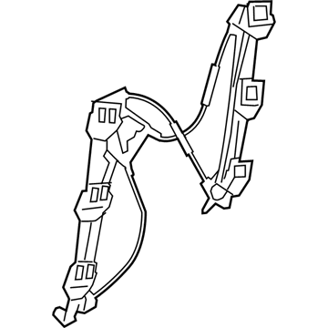 BMW 51-33-7-487-912 Front Right Window Regulator