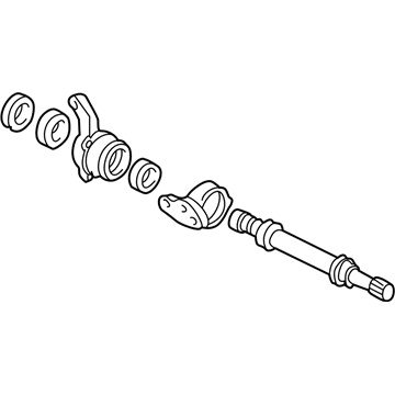 Acura 44500-SL0-010 Shaft Assembly, Half (Mt)