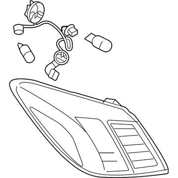 Nissan 26555-1SX0A Lamp Assembly-Rear Combination LH