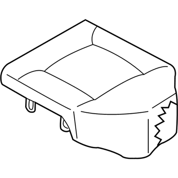Nissan 88350-7Z801 Cushion Assy-Rear Seat, LH