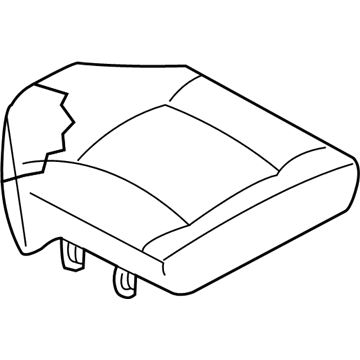 Nissan 88300-7Z800 Cushion Assy-Rear Seat, RH