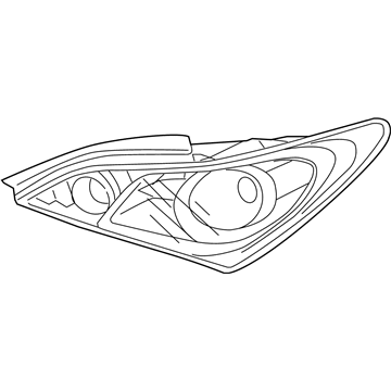 Hyundai 92410-2M050 Lens & Housing-Rear Combination Outside Lamp, LH