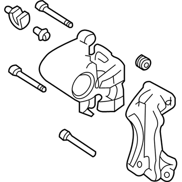 Infiniti 44001-1AA0A CALIPER Assembly-Rear RH, W/O Pads Or SHIMS