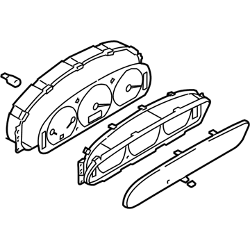 Hyundai 94004-39000 Cluster Assembly-Instrument(Mph)