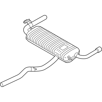 BMW 18-30-8-627-271 Rear Exhaust Flap Muffler