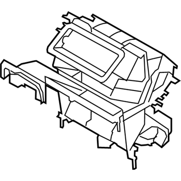 BMW 64-11-9-224-202 Empty Housing For Heater/Air Condit.Unit