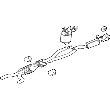 GM 23259293 Muffler & Pipe