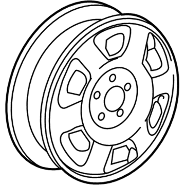 GM 9594032 Wheel Rim Assembly, 15X6