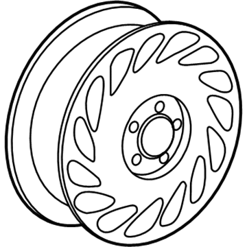 GM 90576046 Wheel Rim Assembly, 15X6