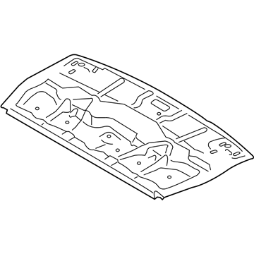 BMW 41-00-7-431-658 PARTITION, UPPER TRUNK