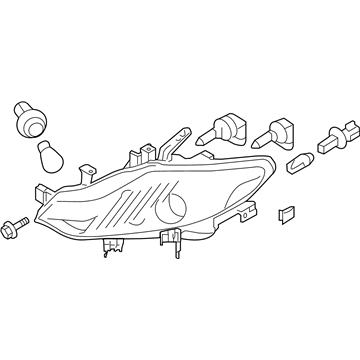 Nissan 26010-1AA0A Passenger Side Headlamp Assembly