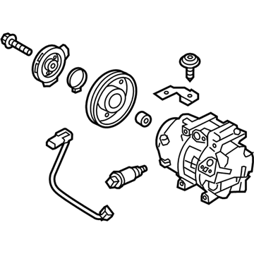 Hyundai 97701-1U650 Compressor Assembly