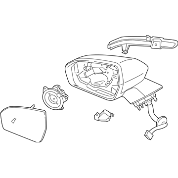 Ford FA1Z-17682-DCPTM Mirror Assembly