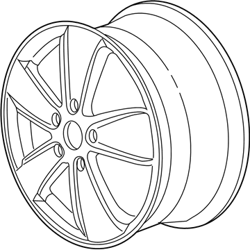 GM 92176996 Wheel, Alloy