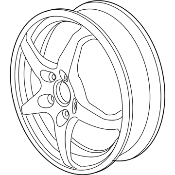 GM 92156731 Wheel Rim, 17X4 Compact Spare