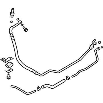 Nissan 49710-JF10B Hose & Tube Set-Power Steering