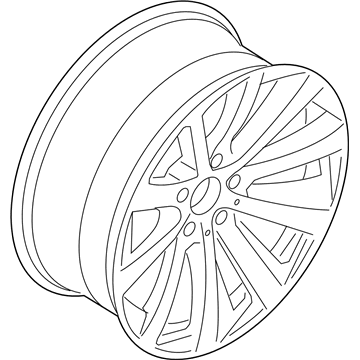 BMW 36-31-6-793-145 Disc Wheel, Light Alloy, Rear Left