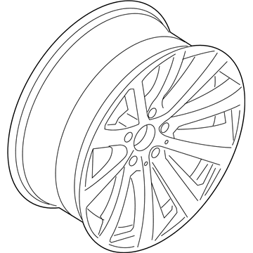 BMW 36-31-6-793-146 Disc Wheel, Light Alloy, Rear Right