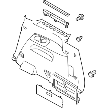 Nissan 84952-1JA0A FINISHER Assembly-Luggage Side Lower RH