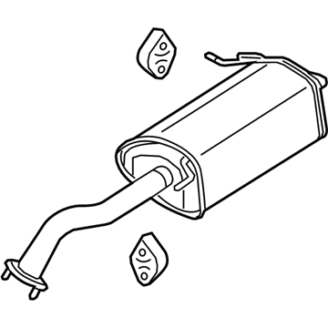 Hyundai 28710-A5350 Rear Muffler Assembly