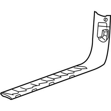 GM 15189318 Plate Asm-Front Side Door Sill Trim *Cashmere