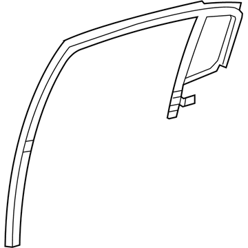 Mopar 5074018AF WEATHERSTRIP-Rear Door Flush Glass