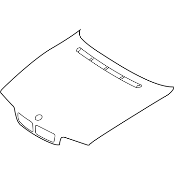 BMW 41-61-8-183-124 Steel Engine Hood