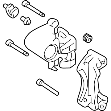 Infiniti 44011-CD00D CALIPER Assembly-Rear LH, W/O Pads Or SHIMS