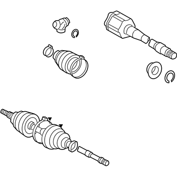 Toyota 43420-08031 Axle Assembly