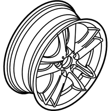 BMW 36-11-6-786-887 Double Spoke Style 182 in Black/Front